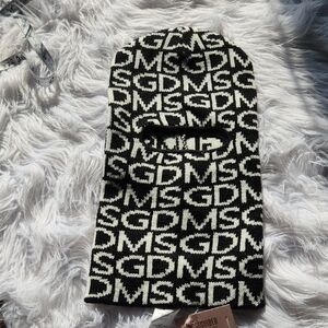 Black and White MSGM Balaclava